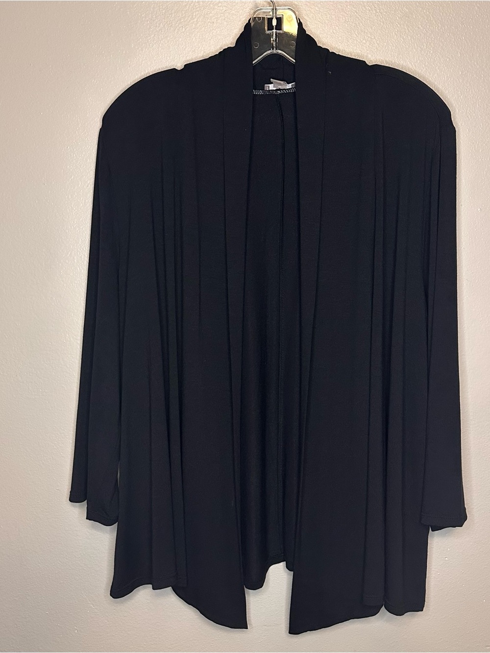 J. Jill Black Open Front Draped Jacket